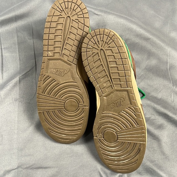 2007 Nike SB Dunk High Wood Deck Brown Tweed Green | Size 15 - Picture 6 of 6